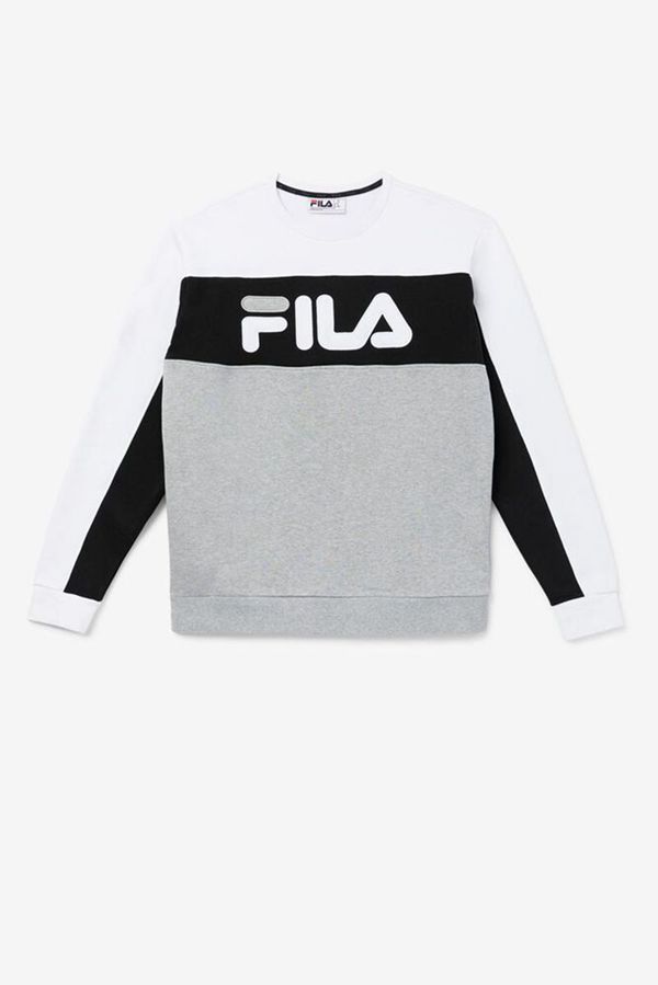 Fila Lesner Fleece Crew Men's Sweatshirts - Multicolor,NZ 263-75369